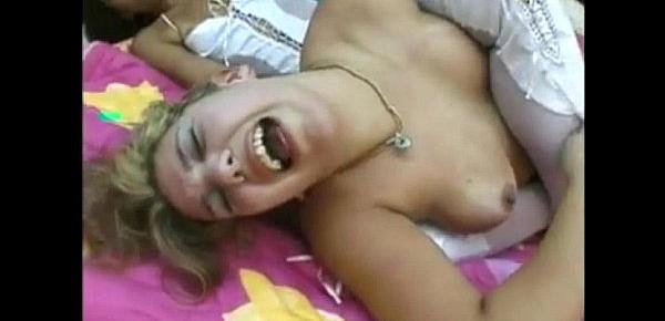  Girls in lingerie come in a great sex catfight